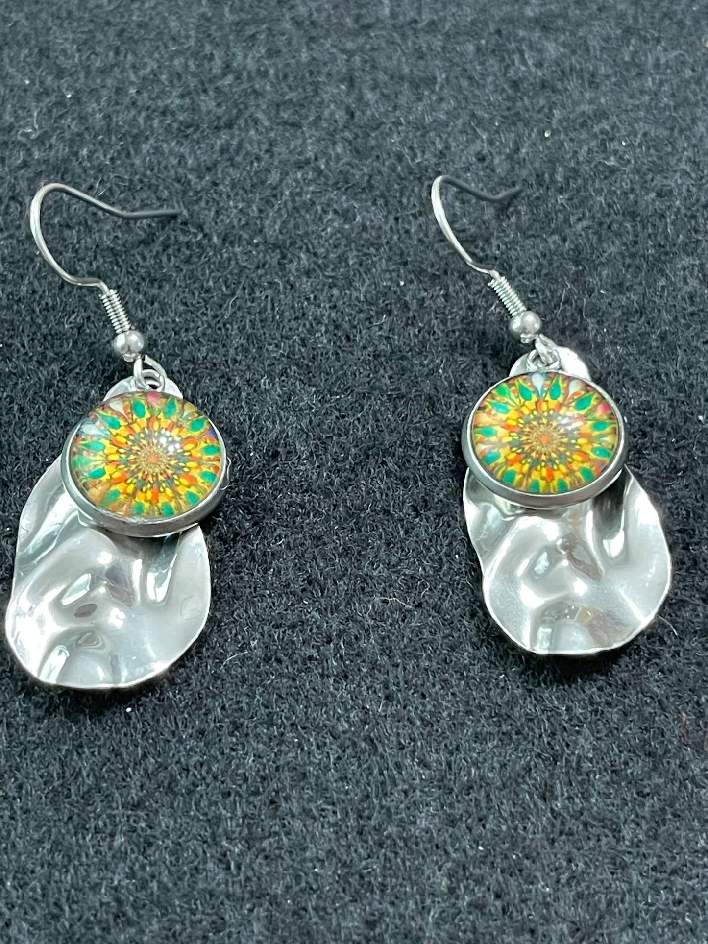 1970s Hippy Chick Inspired Floral Earrings