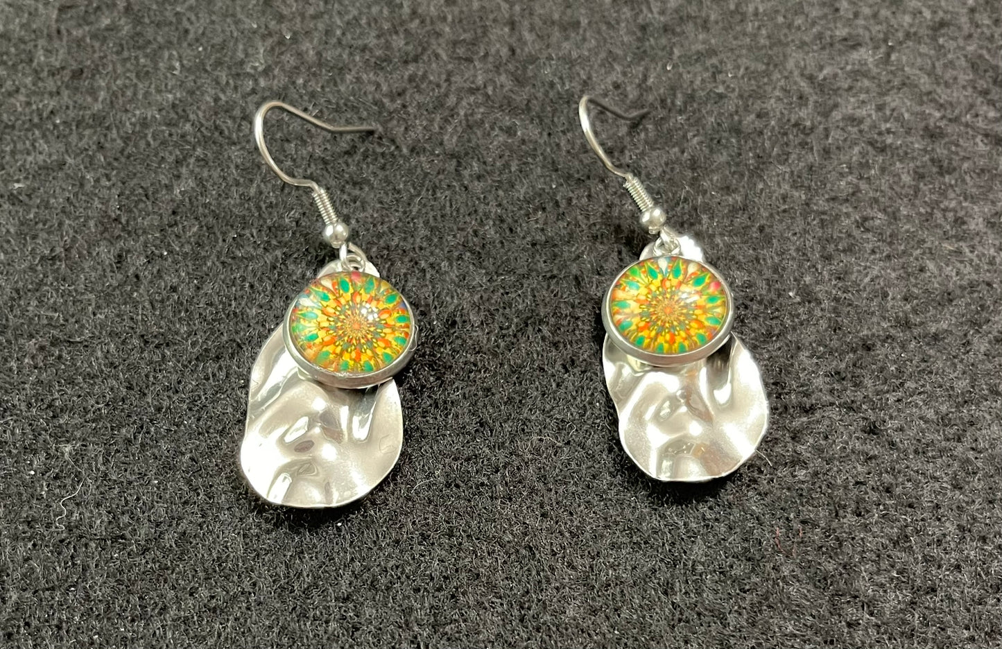 1970s Hippy Chick Inspired Floral Earrings