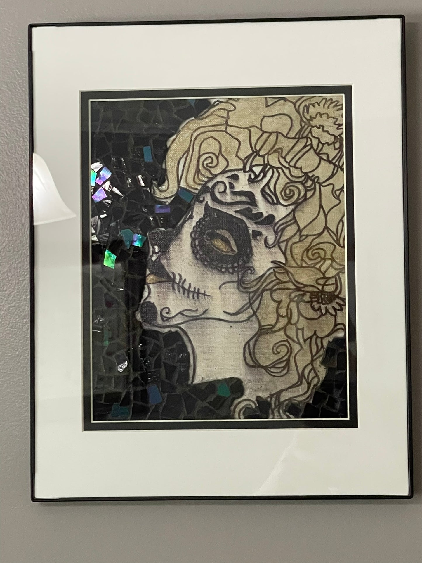 Marilyn Monroe Sugar Skull Mixed Media Wall Art