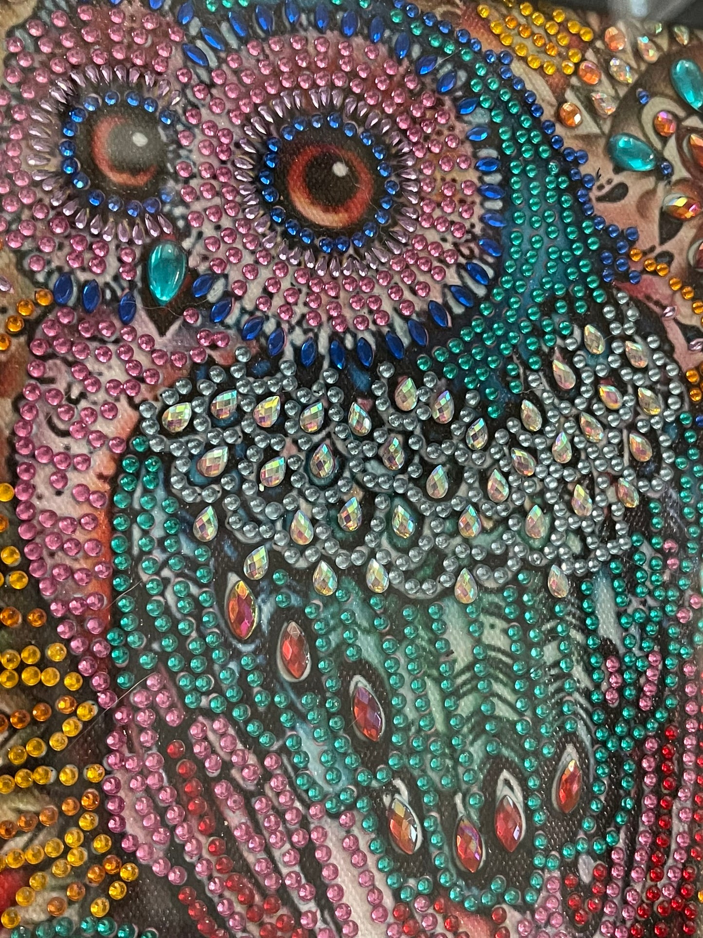Owl Framed Diamond Art Wall Hanging
