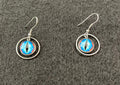 Fun Quirky Eyeball Earrings Blue Dragon Eyes