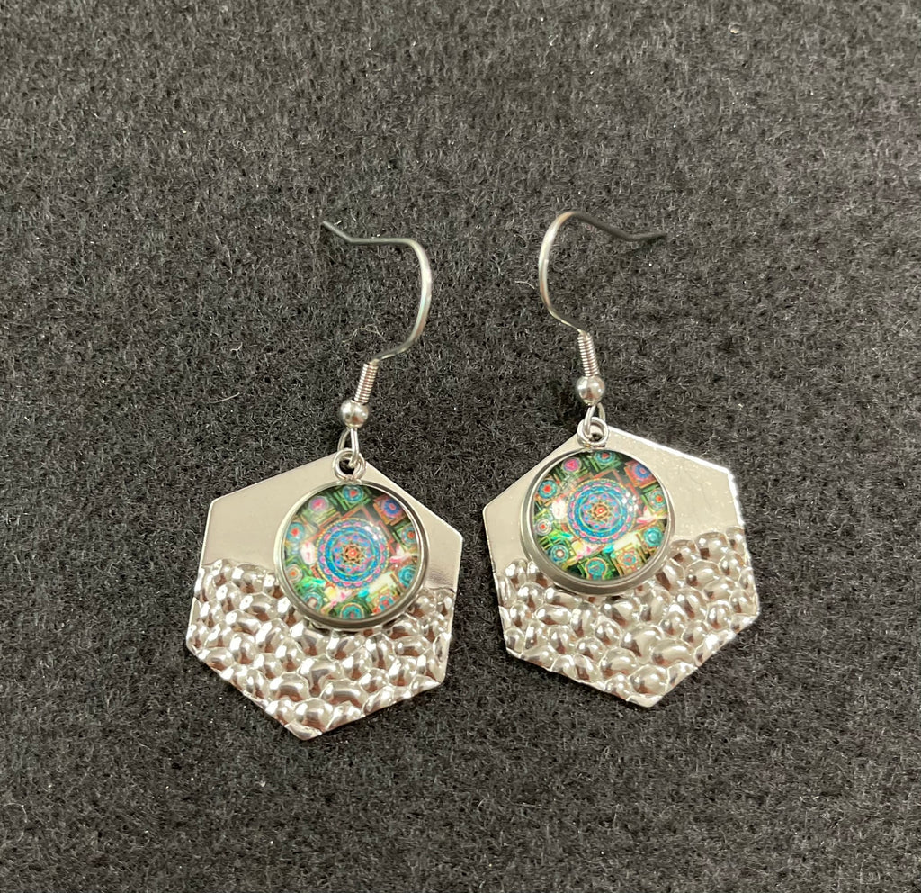 1970s Hippy Chick Inspired Floral Earrings