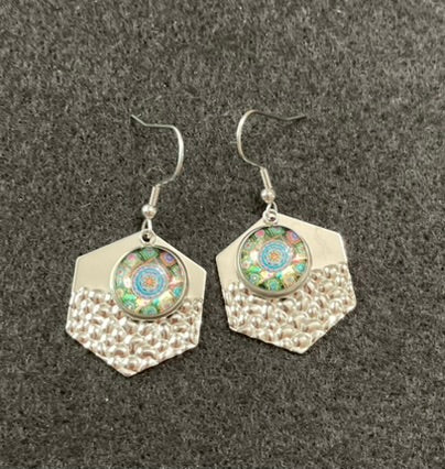 1970s Hippy Chick Inspired Floral Earrings