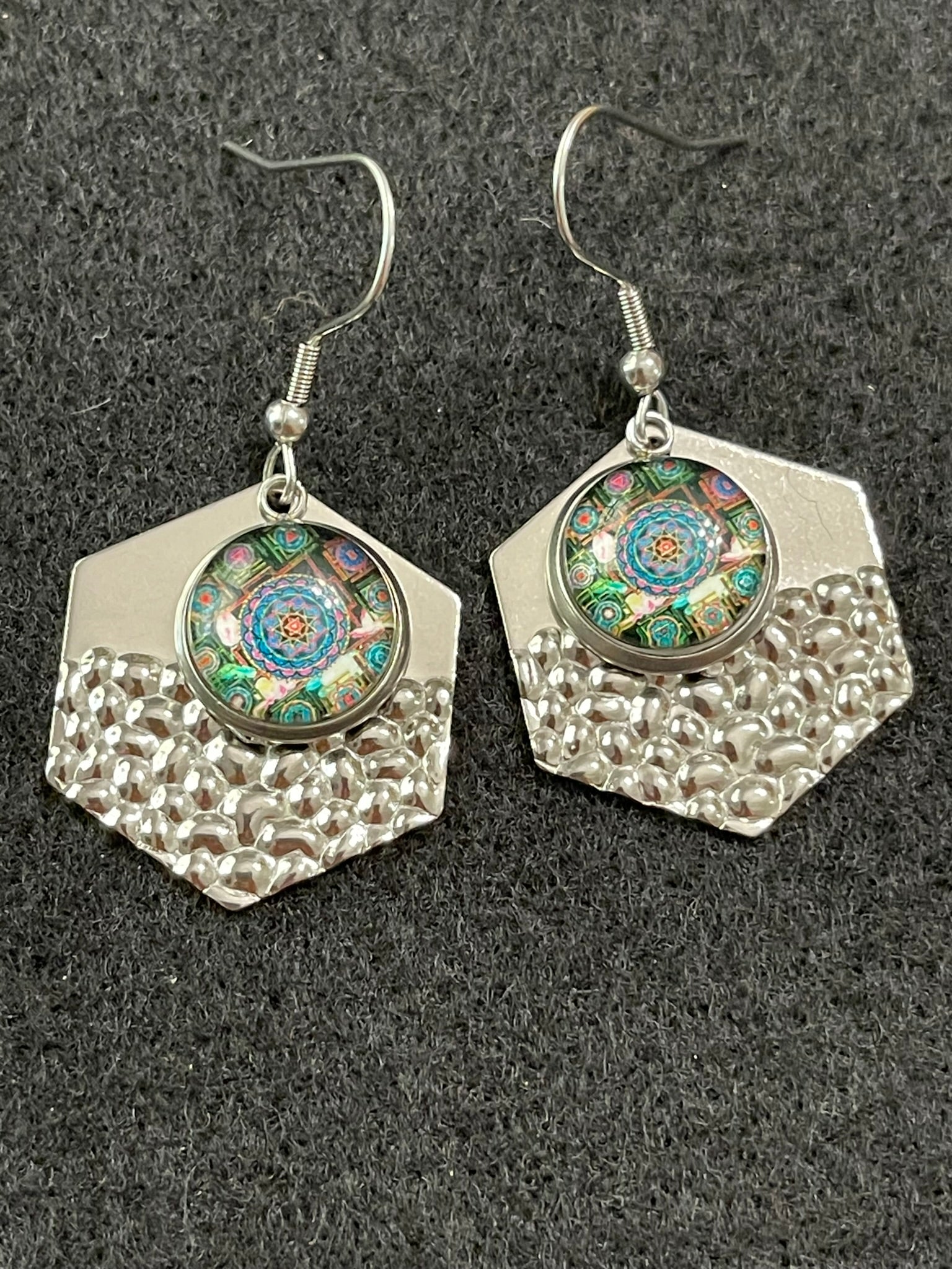 1970s Hippy Chick Inspired Floral Earrings
