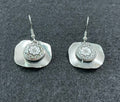 Vintage Victorian Wallpaper Inspired Black and White Floral Earrings
