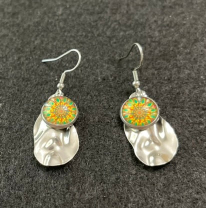 1970s Hippy Chick Inspired Floral Earrings