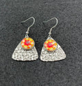 1970s Hippy Chick Inspired Floral Earrings