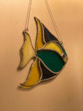 Stained Glass Fish, Bathroom Wall Hanging