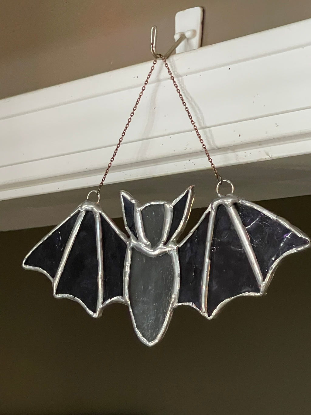 Stained Glass Hanging Bat