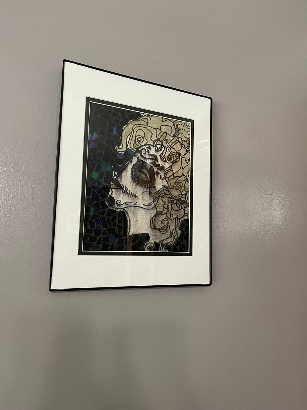 Marilyn Monroe Sugar Skull Mixed Media Wall Art