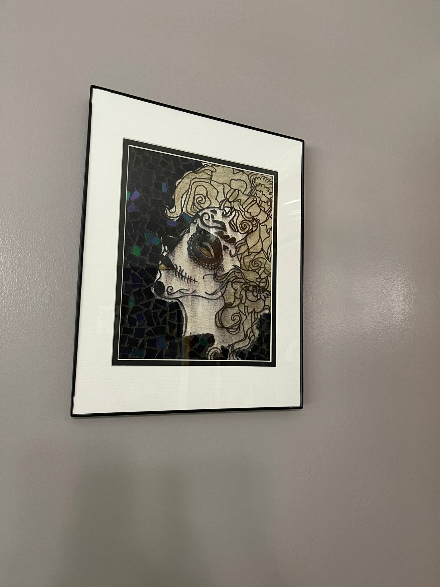 Marilyn Monroe Sugar Skull Mixed Media Wall Art