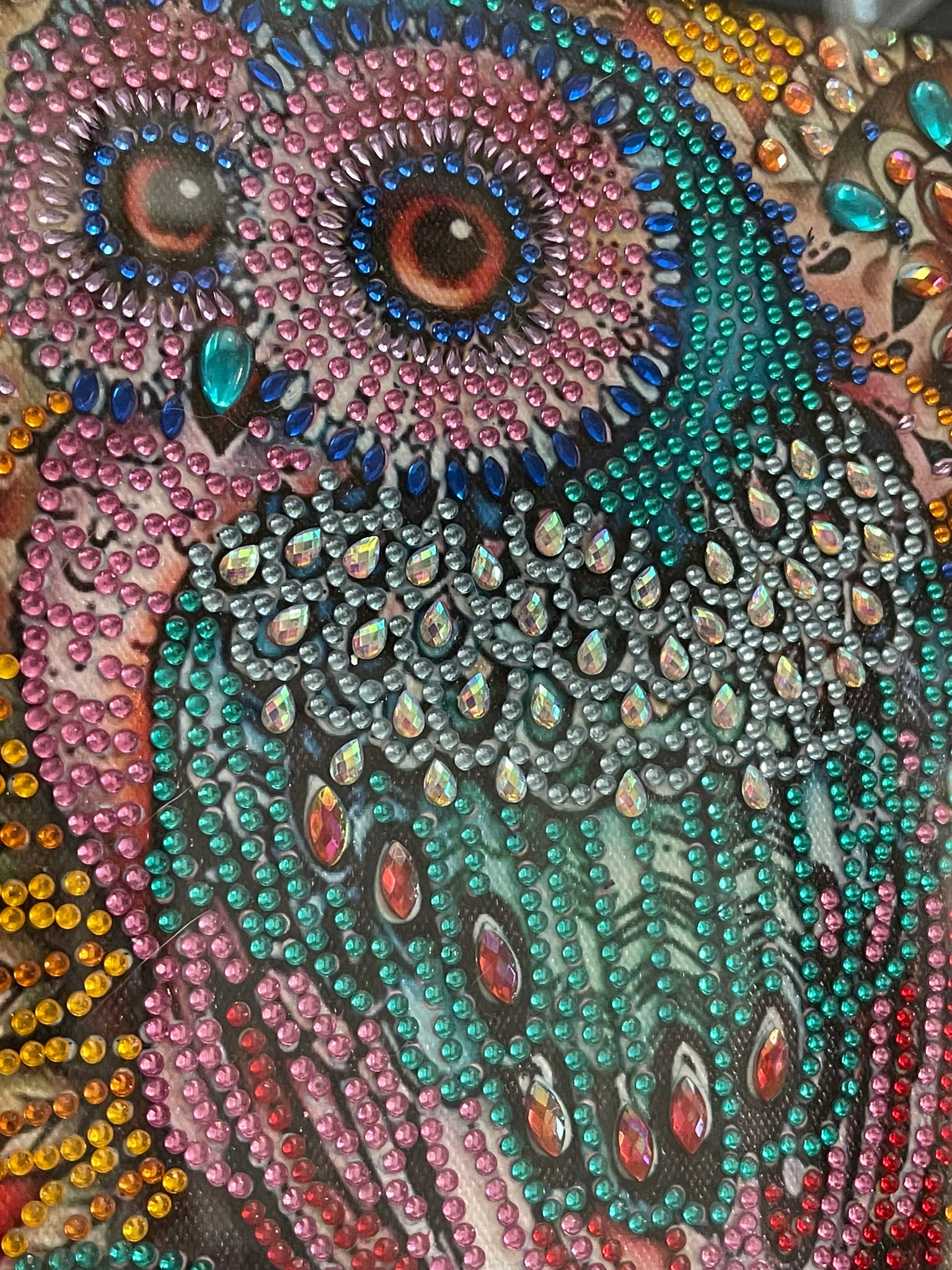 Owl Framed Diamond Art Wall Hanging