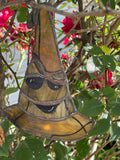 Stained Glass Sorting Hat Smiling